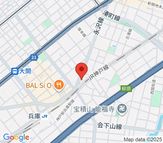 土田音楽教室の地図