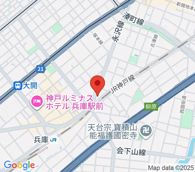 土田音楽教室の地図