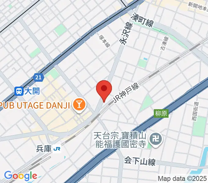 土田音楽教室の地図