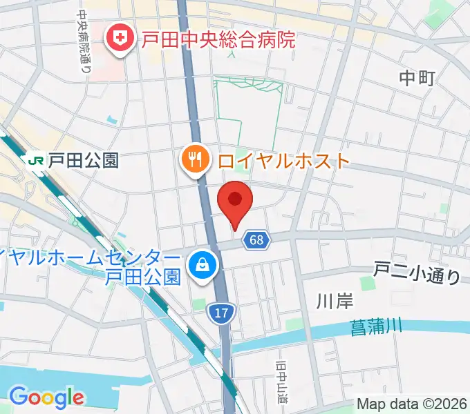 さくら音楽教室の地図