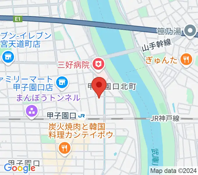 Musicぽえむ音楽教室の地図