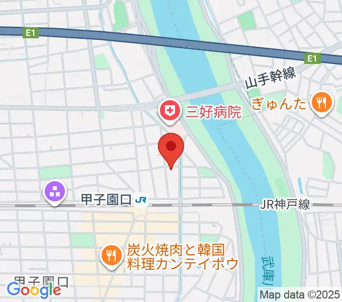 Musicぽえむ音楽教室の地図
