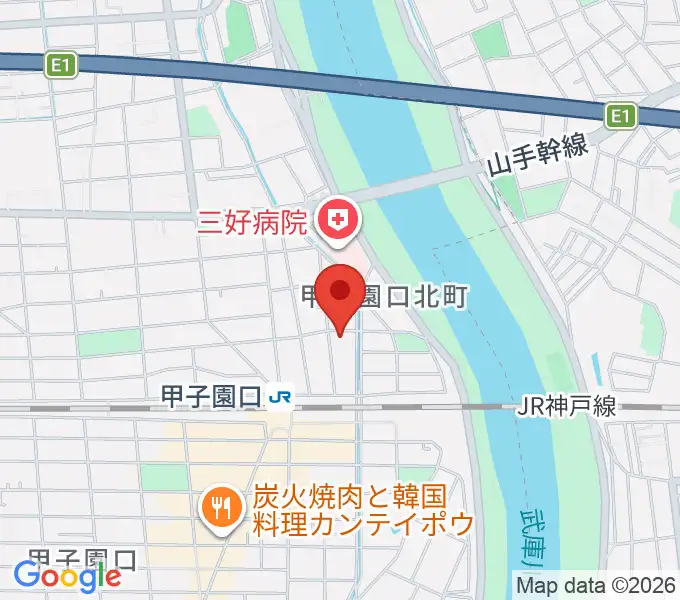 Musicぽえむ音楽教室の地図