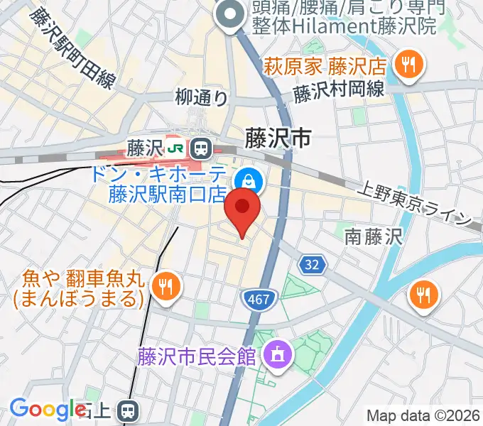 湘南音楽院藤沢の地図