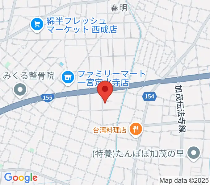 堀尾音楽教室の地図