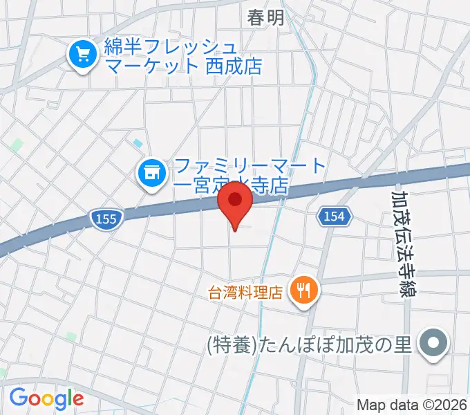 堀尾音楽教室の地図