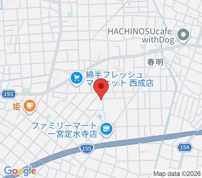 堀尾音楽教室の地図