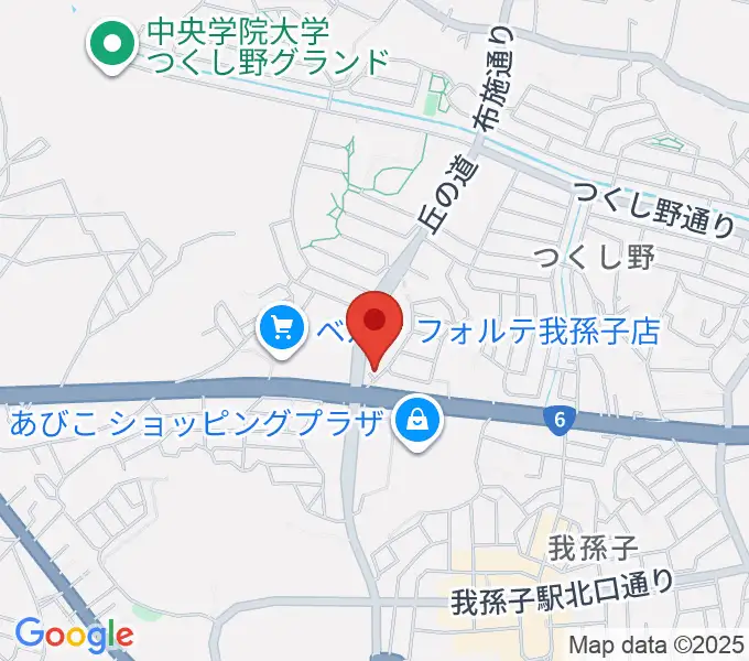 メロディーナ音楽教室の地図