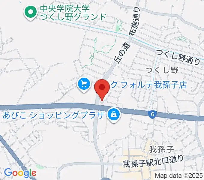 メロディーナ音楽教室の地図