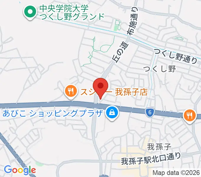 メロディーナ音楽教室の地図