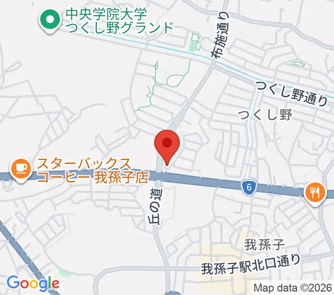 メロディーナ音楽教室の地図