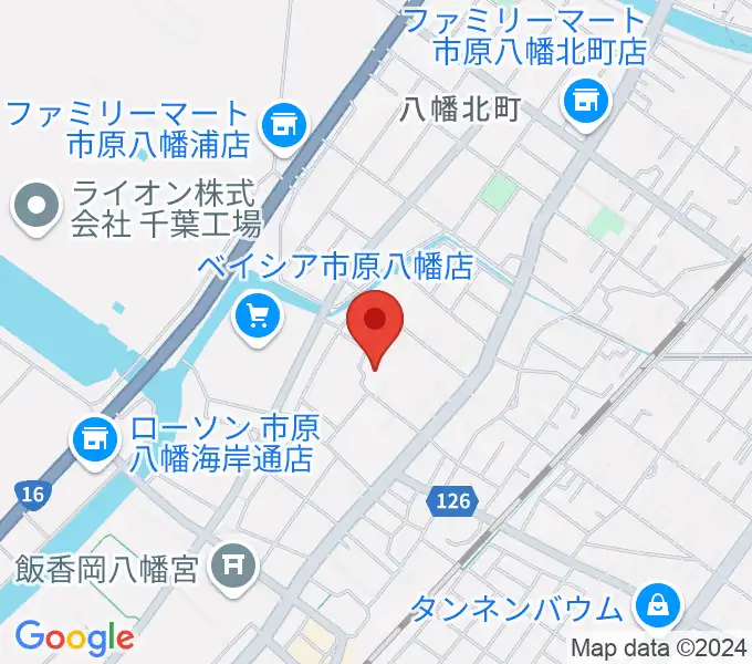 白鳥絢子ピアノ教室の地図