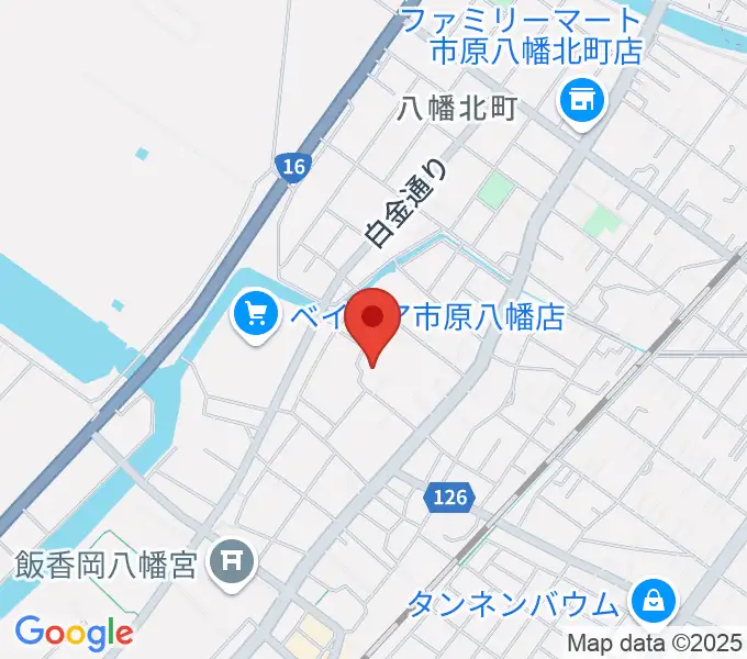 白鳥絢子ピアノ教室の地図