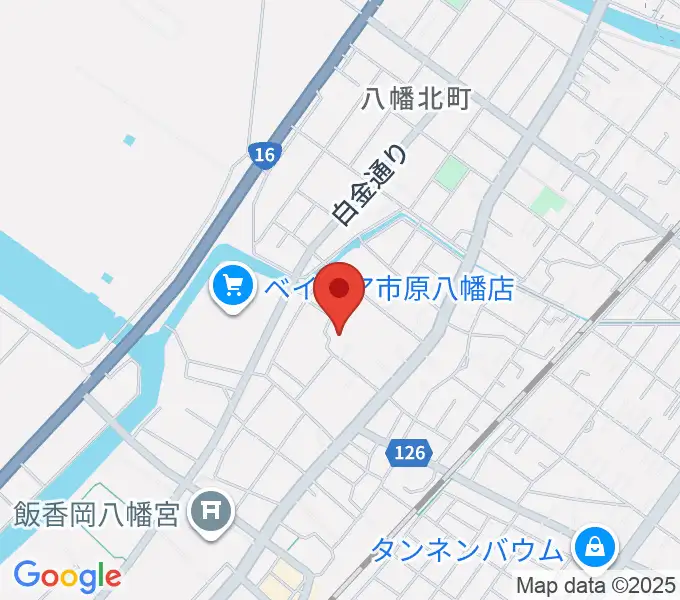 白鳥絢子ピアノ教室の地図