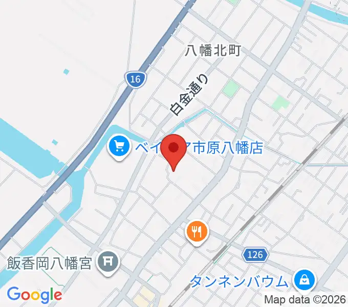 白鳥絢子ピアノ教室の地図