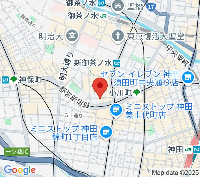 アキオ楽器の地図