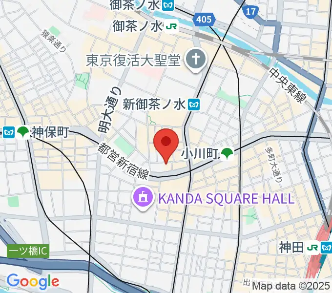 アキオ楽器の地図
