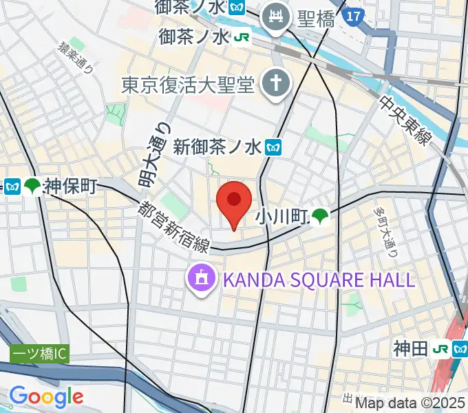 アキオ楽器の地図