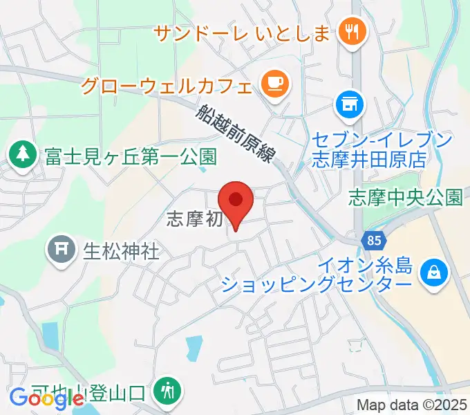 カリーネピアノ教室の地図