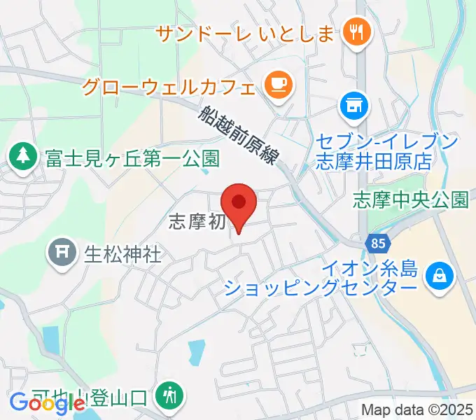 カリーネピアノ教室の地図