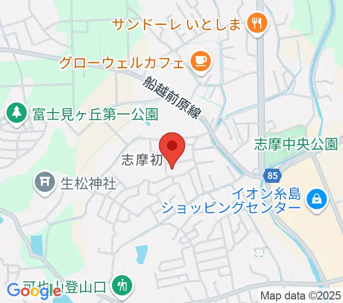 カリーネピアノ教室の地図