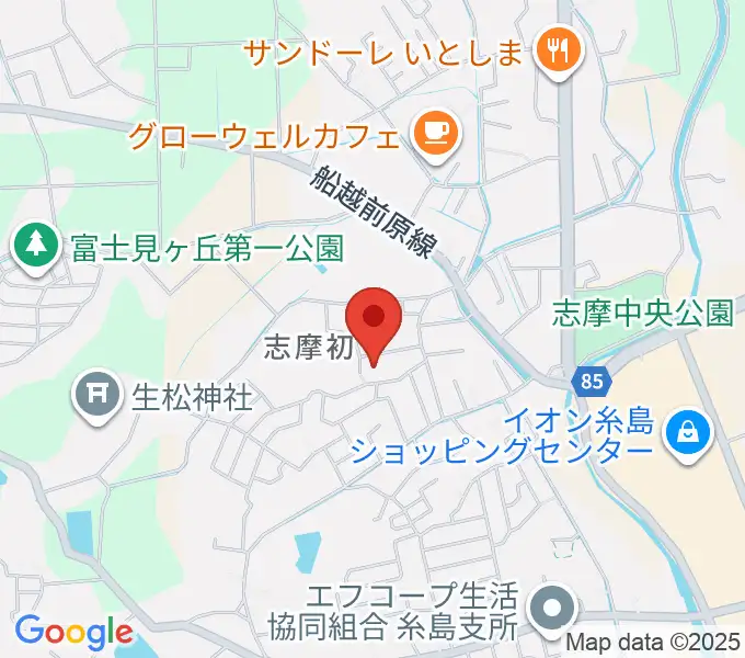 カリーネピアノ教室の地図