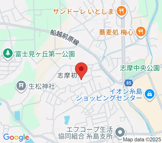 カリーネピアノ教室の地図