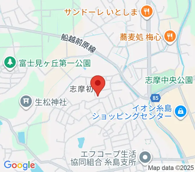 カリーネピアノ教室の地図