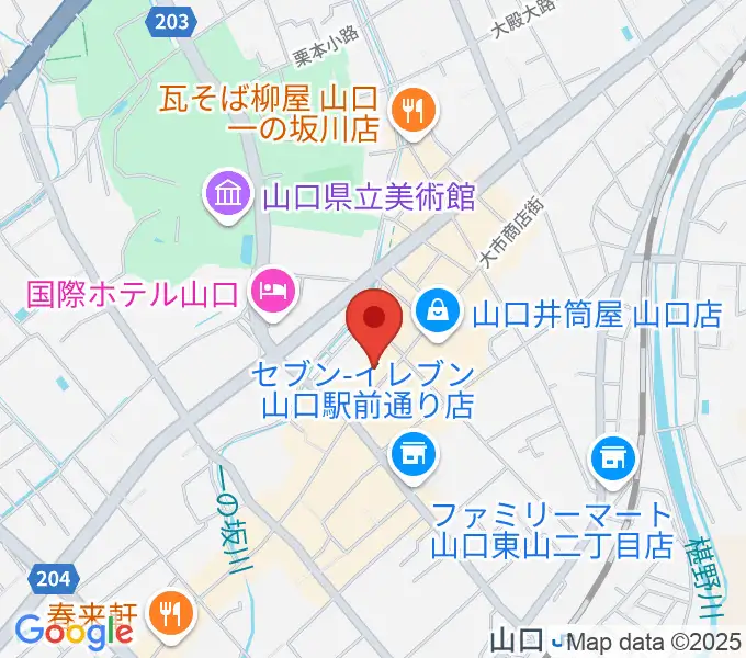 三好屋楽器 山口センターの地図