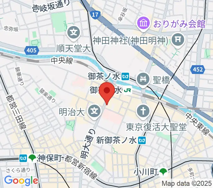 下倉楽器お茶の水本店の地図