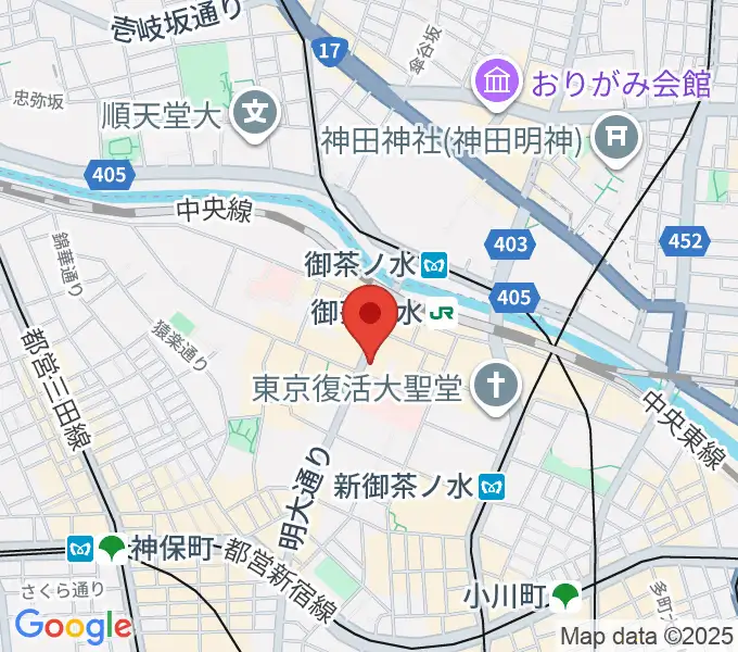 下倉楽器お茶の水本店の地図