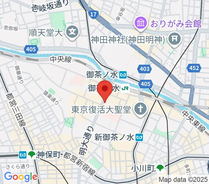 下倉楽器お茶の水本店の地図