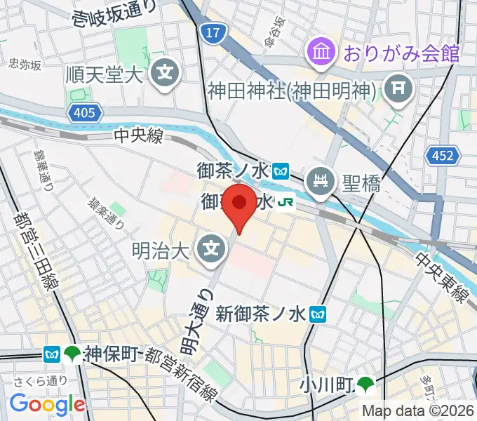 下倉楽器お茶の水本店の地図