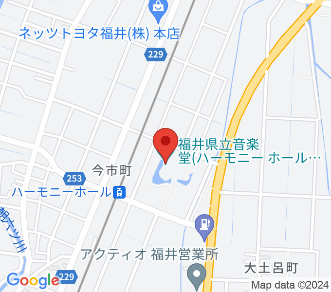 ハーモニーホールふくい 福井県立音楽堂の場所
