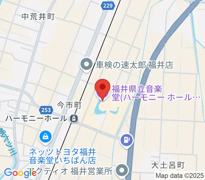 ハーモニーホールふくい 福井県立音楽堂の地図