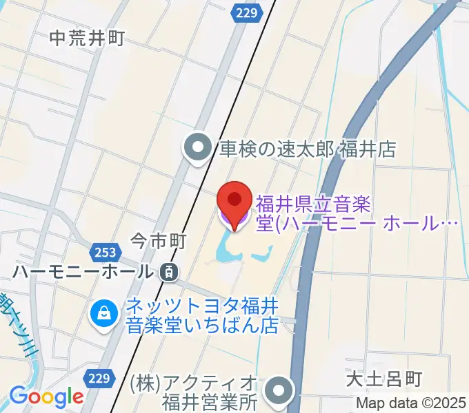 ハーモニーホールふくい 福井県立音楽堂の地図
