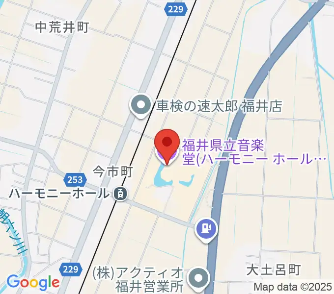 ハーモニーホールふくい 福井県立音楽堂の地図