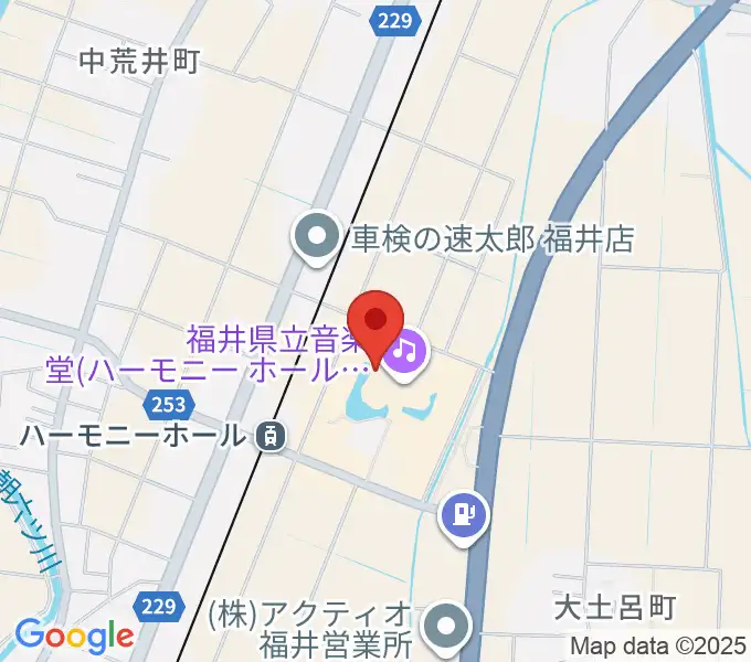 ハーモニーホールふくい 福井県立音楽堂の地図