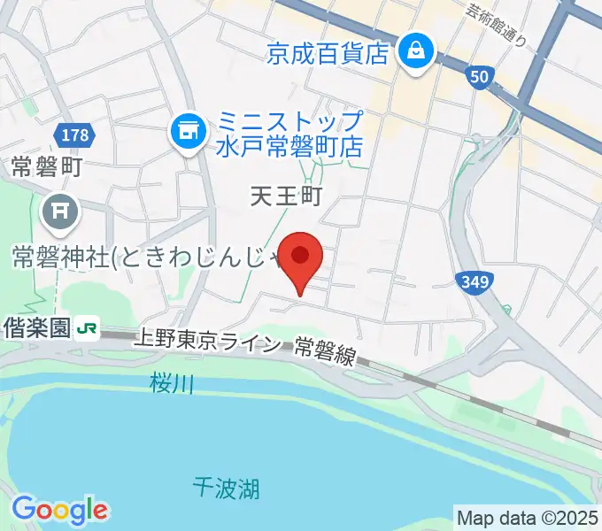 小野ピアノ教室の地図