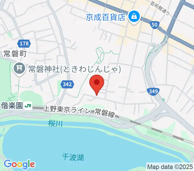 小野ピアノ教室の地図