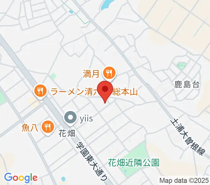 アーデン音楽館 花畑教室の地図
