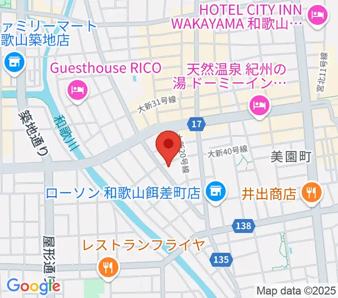 フルート教室フォルテの地図