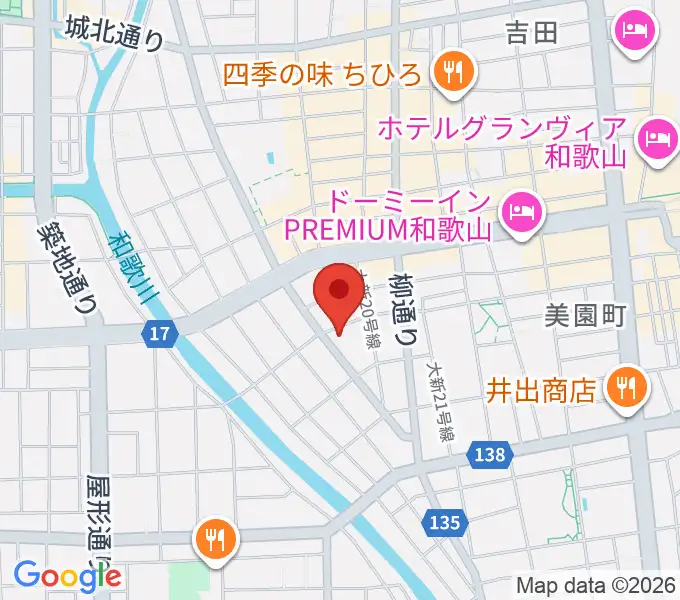 フルート教室フォルテの地図