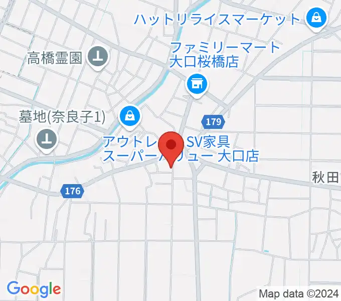 おおもり音楽教室の地図