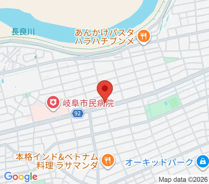 M's MUSIC SCHOOL & LIVEHALLの地図