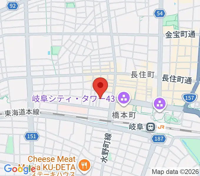 ナチュラルボイス岐阜教室の地図