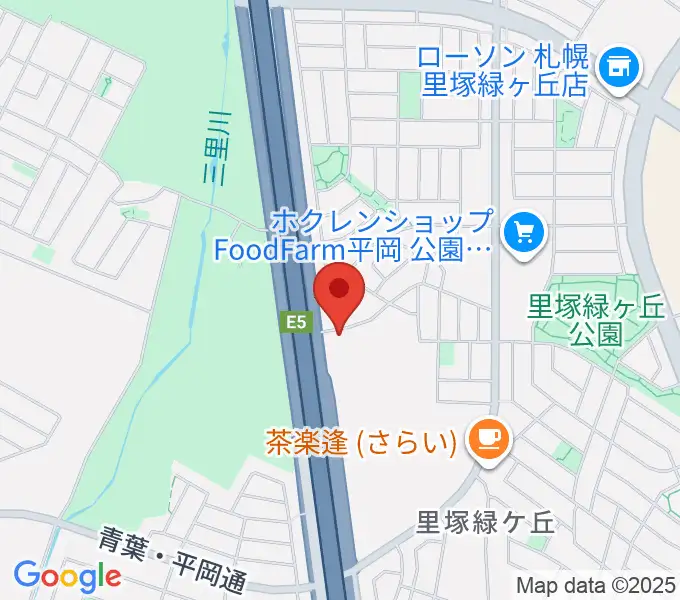 札幌ステュームスタジオの地図