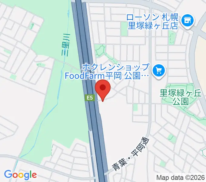 札幌ステュームスタジオの地図