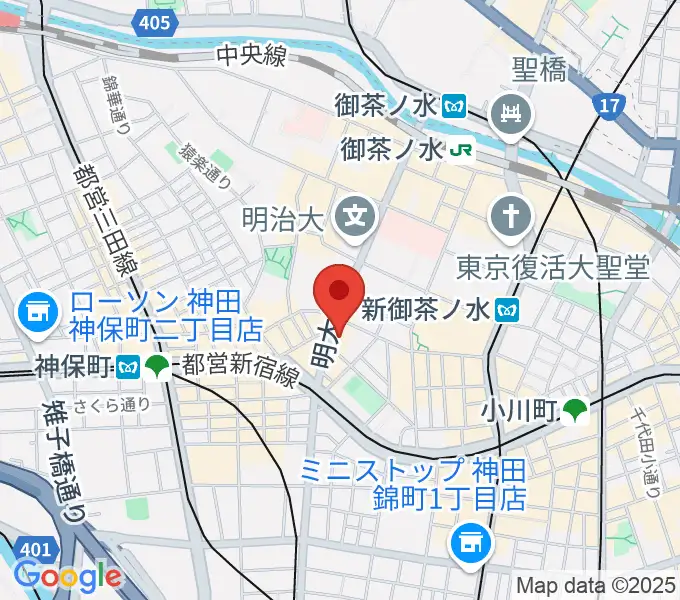 クロサワ楽器ドクターサウンドの地図