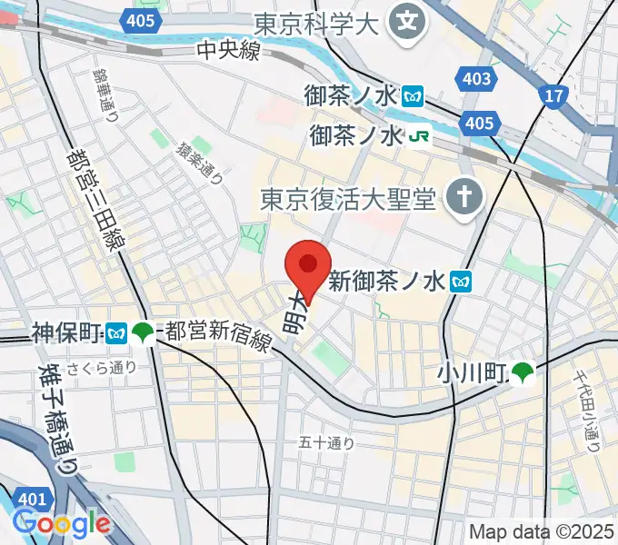 クロサワ楽器ドクターサウンドの地図